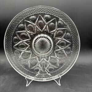 Vintage Platter Cape Cod by Imperial Glass Ohio Glassware 13"